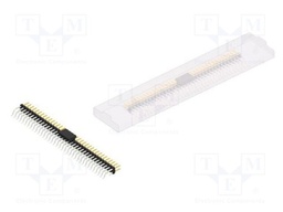 Connector: pin strips; pin header; male; PIN: 72; 2mm; SMT; 2x36