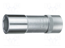 Socket; 6-angles,socket spanner; 19mm; 1/2"; Plating: chromium