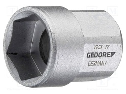 Socket; 6-angles,socket spanner; 16mm; Socket size: 18.9mm