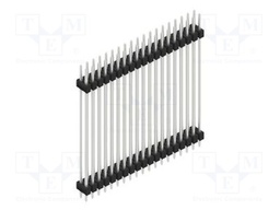 Connector: pin strips; pin header; male; PIN: 38; 2.54mm; THT; 2x19