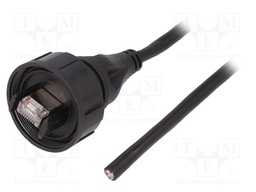 Patch cord; 5m; Buccaneer Ethernet; PIN: 8; gold-plated; 1.5A; IP68