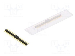 Connector: pin strips; pin header; male; PIN: 23; 2.54mm; SMT; 1x23