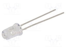 LED; 5mm; green; 9300÷21000mcd; 30°; Front: convex