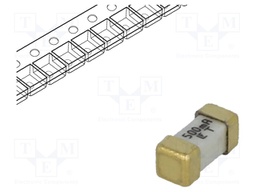 Fuse: fuse; time-lag; 500mA; 125V; SMD; 6,1x2,69x2,69mm; 449