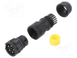 Connector: circular; male; plug; screw terminal; PIN: 5; for cable