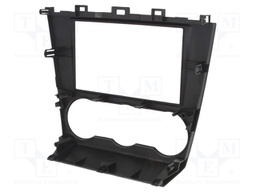 Radio mounting frame; Subaru; 2 DIN; black gloss