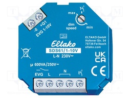 Dimmer; plaster embedded; 230VAC; NO; Ucntrl: 230VAC; 600VA