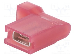 Connector housing; red; 750um2÷1.5mm2; socket; 4.8mm/800um