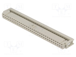 Plug; IDC; female; PIN: 64; for ribbon cable; 1.27mm; Layout: 2x32