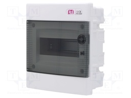Enclosure: for modular components; IP40; white; No.of mod: 8; ABS