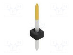 Connector: pin strips; pin header; male; PIN: 1; 2mm; THT; 1x1; 100V