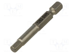 Screwdriver bit; hex key; HEX 5mm; 1/4"; Overall len: 50mm