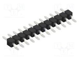 Connector: pin strips; pin header; male; PIN: 12; 2.54mm; SMT; 1x12