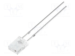 LED; rectangular; 2x5x7mm; white warm; 1000÷1300mcd; 100°; 20mA