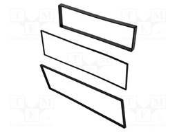 Radio mounting frame; Citroën,Peugeot; 1 DIN; black