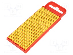 Markers for cables and wires; Label symbol: P; 2÷2.8mm; yellow