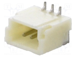 Socket; wire-board; male; 1mm; PIN: 3; SMT; 50V; 1A; tinned; 20mΩ