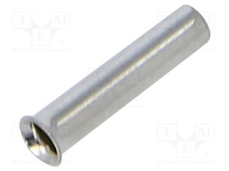 Tip: bootlace ferrule; non-insulated; copper; 1mm2; 8mm; tinned