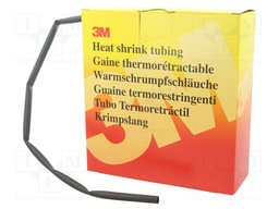 Heat shrink sleeve; glueless,thin walled; 2: 1; 6.4mm; L: 9m; black