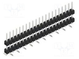 Connector: pin strips; pin header; male; PIN: 21; 2.54mm; SMT; 1x21