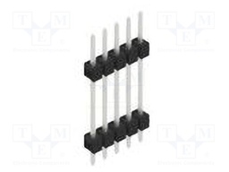 Connector: pin strips; pin header; male; PIN: 5; 2.54mm; THT; 1x5