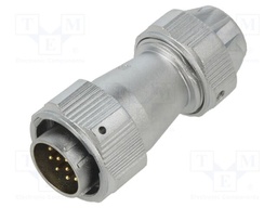 WY20; plug; female; PIN: 12; IP67; 5A; soldering; for cable; 400V