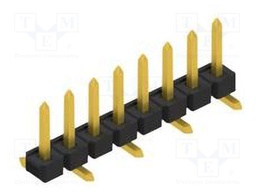 Connector: pin strips; pin header; male; PIN: 8; 2.54mm; SMT; 1x8