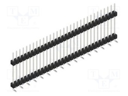 Connector: pin strips; pin header; male; PIN: 31; 2.54mm; SMT; 1x31