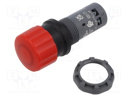 Switch: emergency stop; Stabl.pos: 2; NC + NO; return by pulling