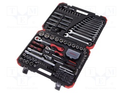 Tools set: general purpose; case; 1/2",1/4"; 232pcs.