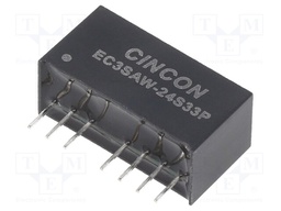 Converter: DC/DC; 3W; Uin: 9÷36V; Uout: 3.3VDC; Iout: 0÷700mA; SIP8