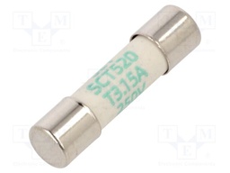 Fuse: fuse; ceramic; 3.15A; 250V; time-lag; 5x20mm; brass