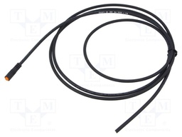 Connection lead; M8; PIN: 3; straight; 2m; plug; 50VAC; 4A; -25÷80°C