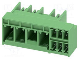 PCB hybrid header, nominal cross section: 6 mm?, color: gree
