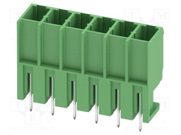 PCB headers, nominal cross section: 4 mm?, color: green, nom