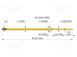 Test needle
