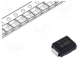 Diode: TVS; 600W; 200V; 2.2A; bidirectional; ±5%; SMB; reel,tape