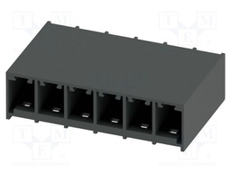 PCB headers, nominal cross section: 6 mm?, color: black, nom
