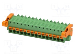 PCB connector, nominal cross section: 1.5 mm2, color: green,