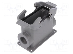 Enclosure: for rectangular connectors; Han; size 16B; high; M25