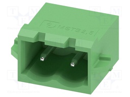PCB headers, nominal cross section: 2.5 mm2, color: green, n