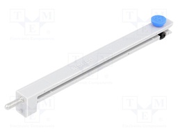 PCB guide; polyamide; grey; L: 100.1mm; B: 92mm; C: 9mm