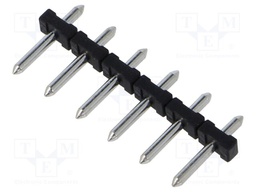 Connector: pin strips; 10A; 300V; pin header; PIN: 6; straight; THT