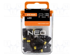 Kit: screwdriver bits; Torx®; 25mm; TX30; impact; 20pcs.