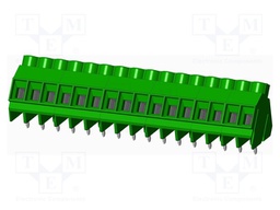 Connector: PCB terminal block; terminal; Plating: tinned; on PCBs