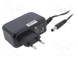 Power supply: switched-mode; voltage source; 24VDC; 1A; 24W; plug