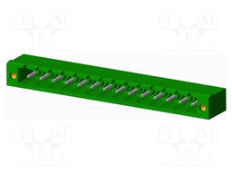 Connector: pluggable terminal block; socket; male; angled 90°