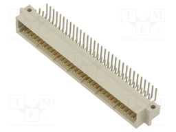 Socket; DIN 41612; type C; male; PIN: 64; a+c; THT; angled 90°