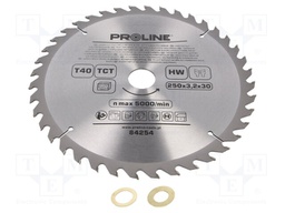 Circular saw; Ø: 250mm; Application: for wood; Features: hardened