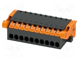 PCB connector, nominal cross section: 1.5 mm2, color: black,